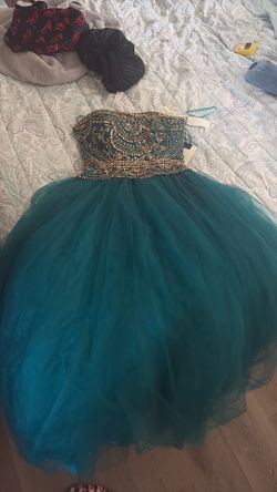 Emerald green dress