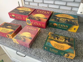 Catan Board Game Bundle – 6 Boxes + Hex Board extension