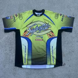 Vintage Athletic Works Shirt Adult Large Multicolor Motorcross Jersey Racing Y2K