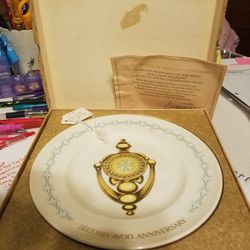 Avon Second Anniversaury Collector Plate "the Avon Doorknocker Enoch Wedgewood Ltd