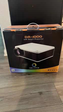 New in Box Del'Arte DA-1000 LED Smart Projector