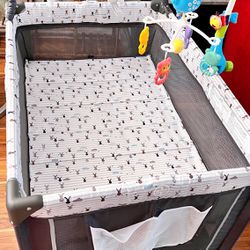 Baby crib with mattress plus FREE net cover