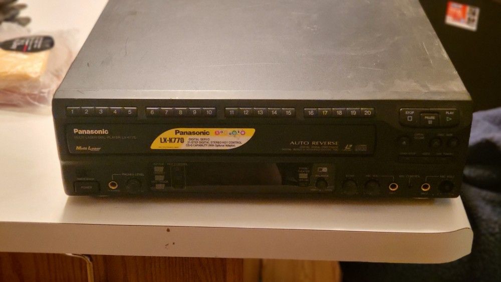 Panasonic Lx K770 Laserdisc Player TESTED WORKING