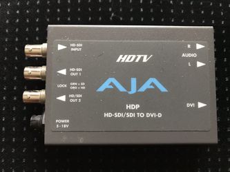 AJA HDTV HDP / HD-SDI/SDI To DVI-D converters