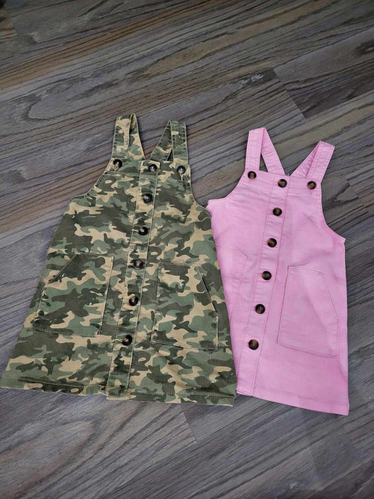 Toddler 4t Overall Dress Set