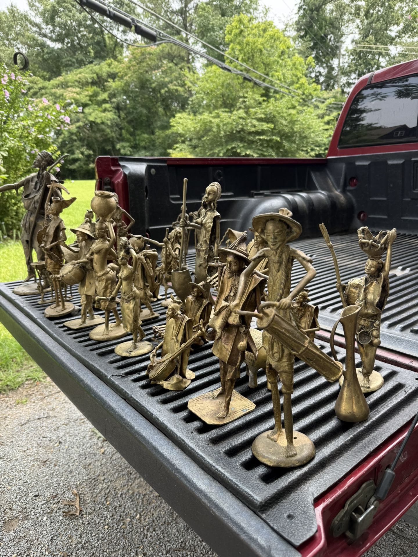 African Brass Bonze Figurines