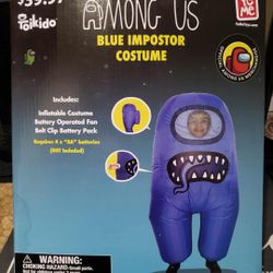 Among Us Blue Imposter Costume