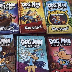Dog Man Hard Cover Books 