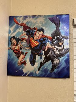 DC Painting Superman Batman Wonder Woman