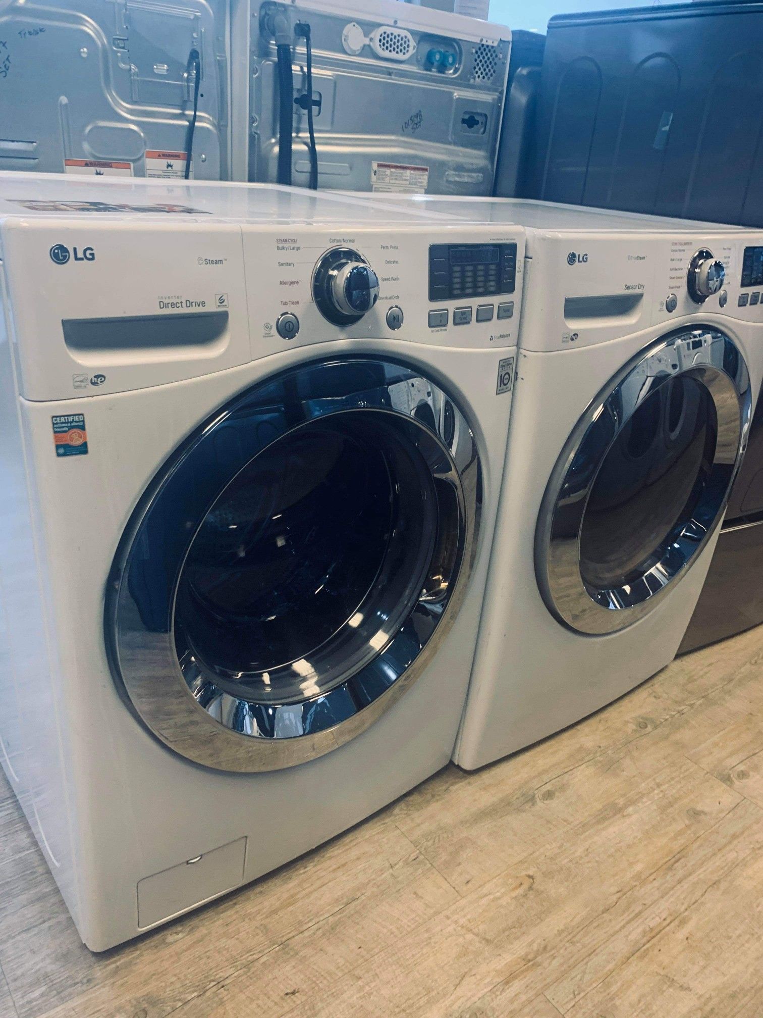 Washer and dryer