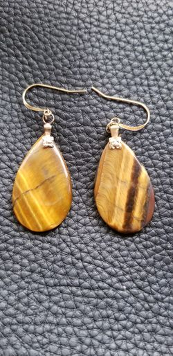 Tiger eye earrings