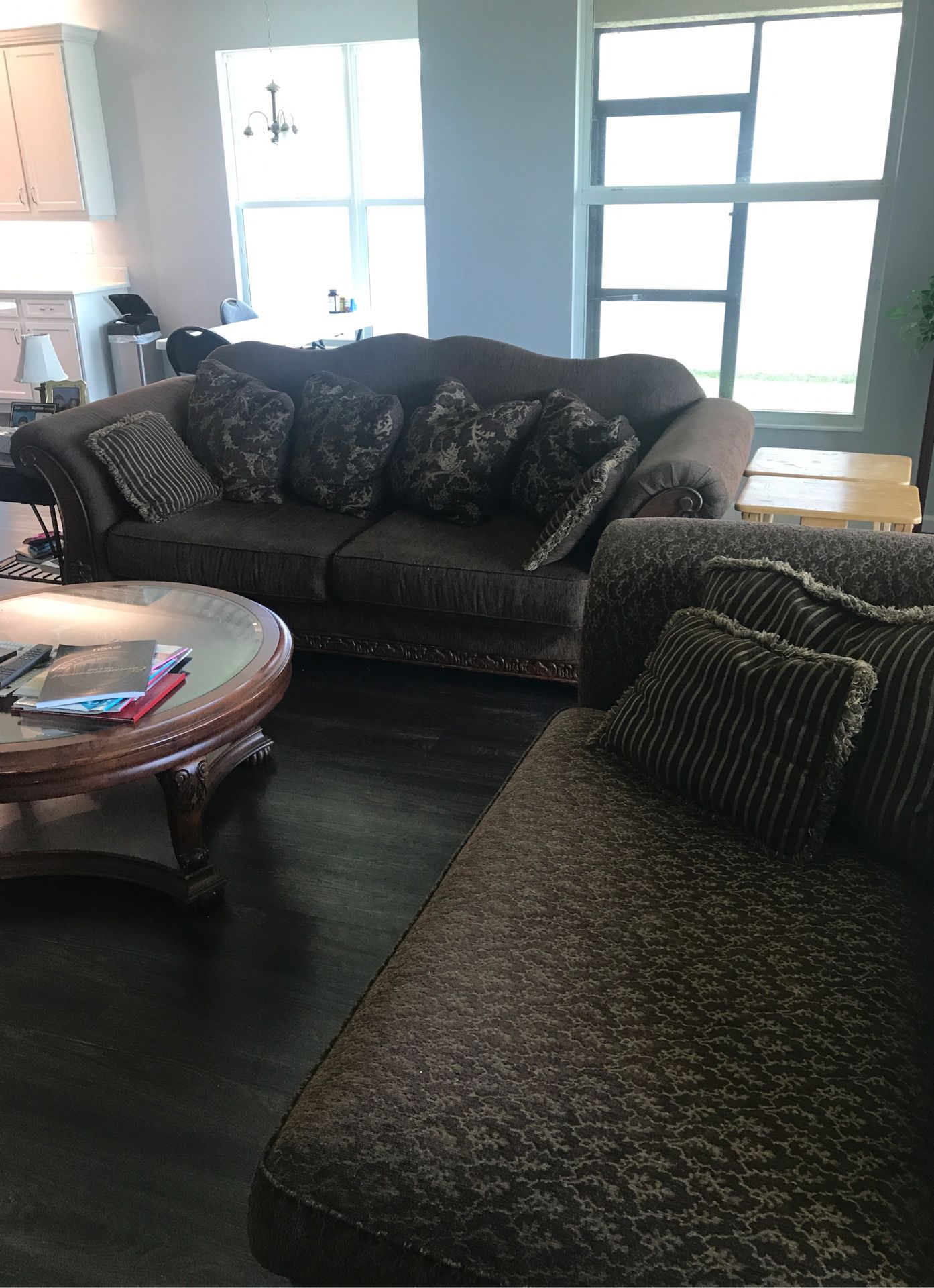 Couch Sofa and Chaise Lounge Set