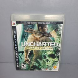PS3 Uncharted Drakes Fortune With Manual 