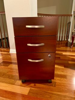 Two 3-drawer locking file cabinets