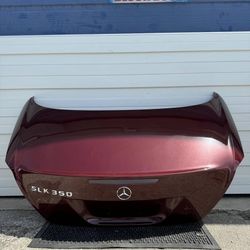 05-11 MERCEDES-BENZ SLK280 SLK300 REAR TRUNK LID PANEL BURGUNDY OEM