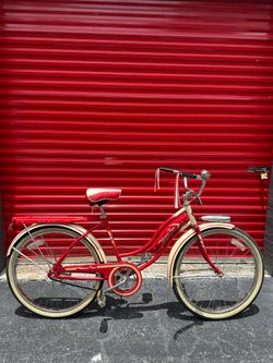 Vintage Western Flyer Cruiser Bicycle – Red & Cream Retro Style