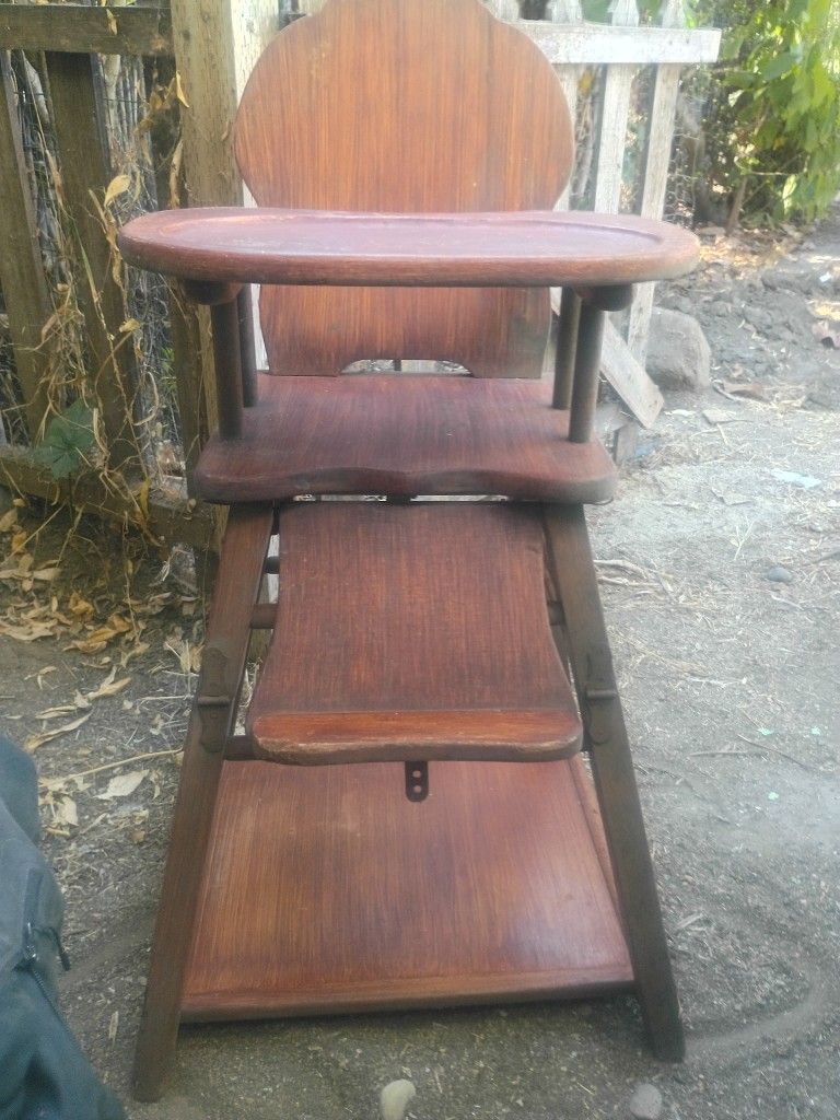 Antique Baby Desk/Baby Chair