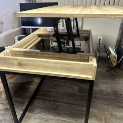 Lift-Top Modern Wood Desk