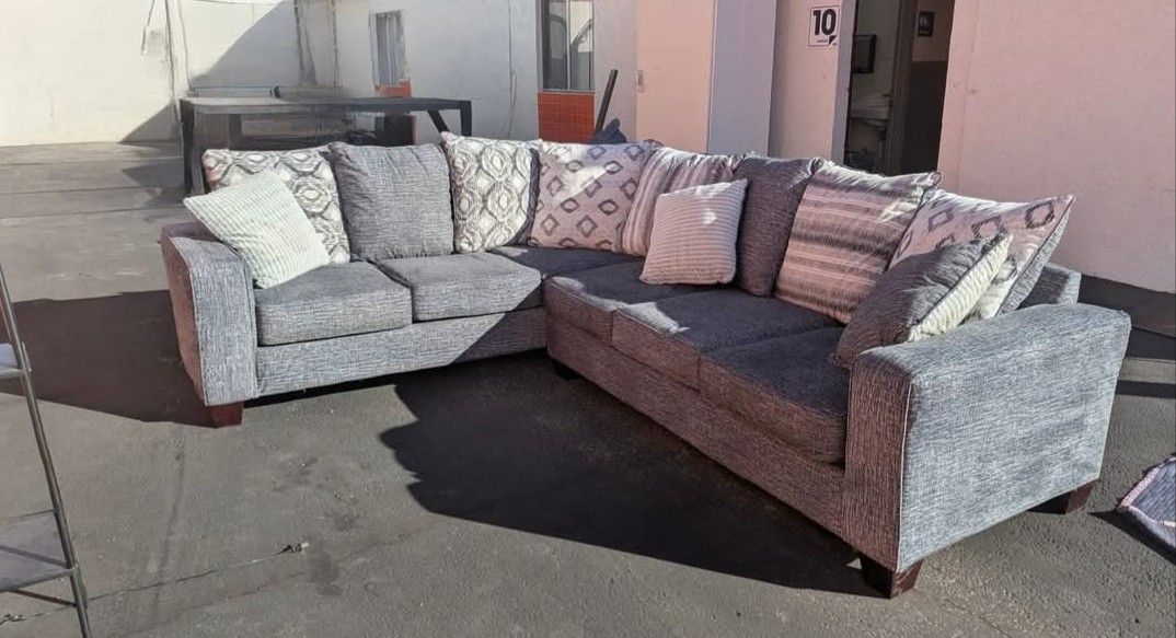 Sectional Couch Gray Color $650