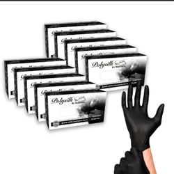 Polysilk Latex Exam glove black 5milSupport a small business