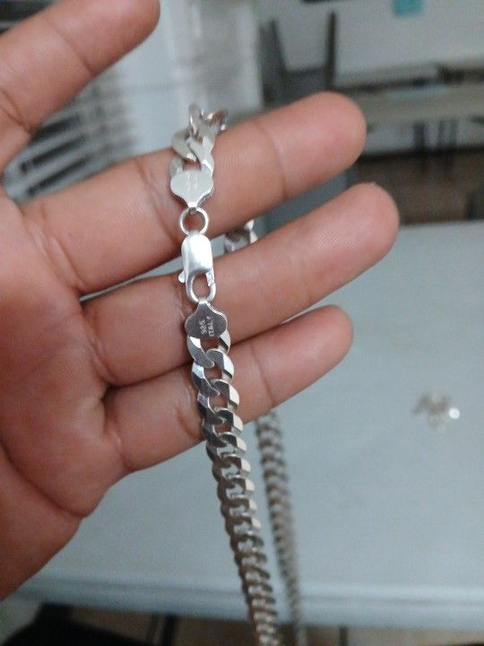 925italy Lirm Silver chain