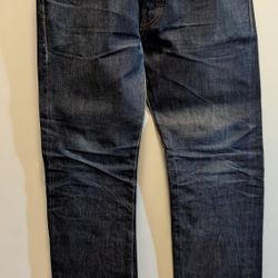 Levi's 501XX Men's Vintage Reproduction Jeans Blue Cotton W32 L36 Button Fly