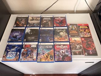 Ps5 and Nintendo switch and switch 2 games