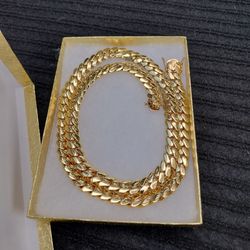 14k gold-plated Miami Cuban link 10 mm Chain