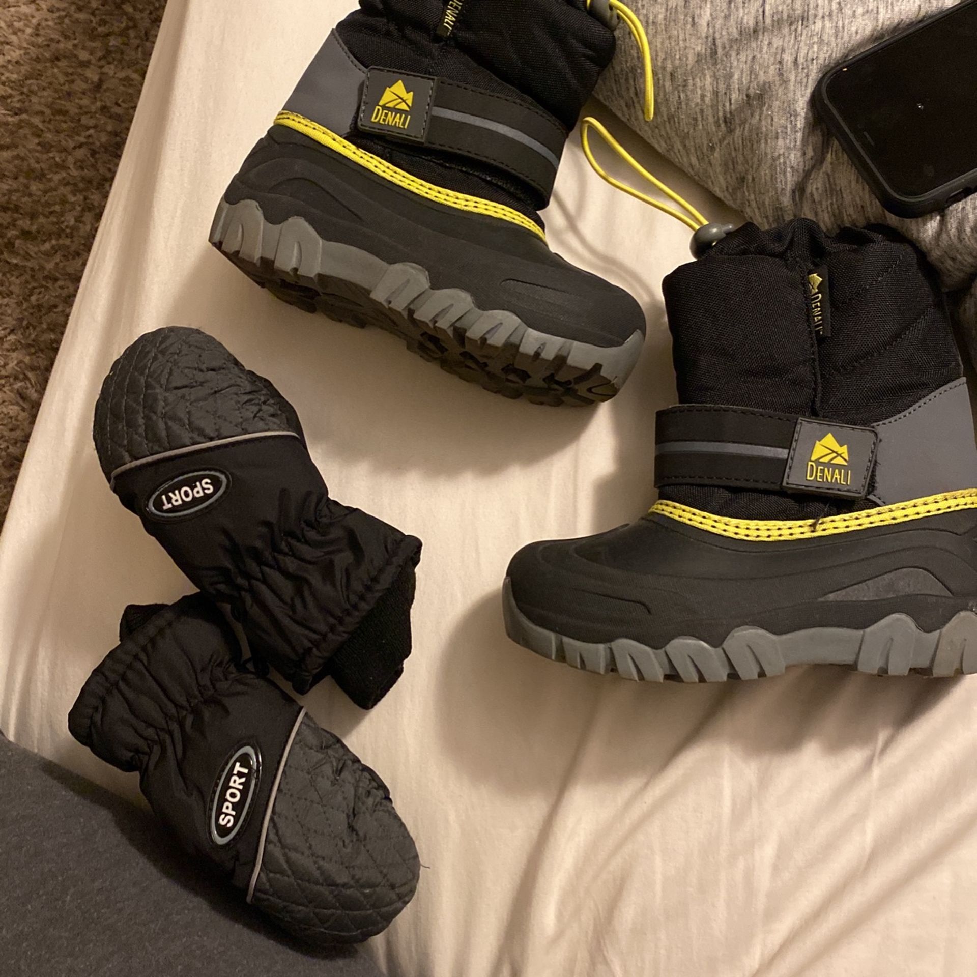 Kids Snow Water Proof Rain Boots Size 11