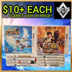Nintendo 3DS Game Lot of 10 Kid Icarus Bravely Default Mario Maker Minecraft