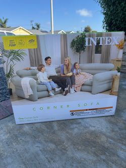 Inflatable corner sofa