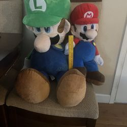 Luigi And Mario Plushies 