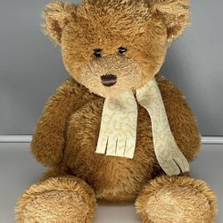 TY 2008 Plush CHAUCER Borders Exclusive Brown Teddy Bear Stuffed Animal Toy 16"