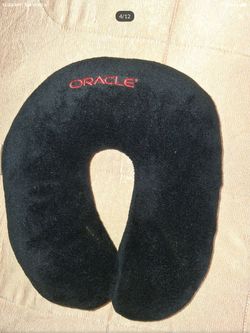 Oracle Branded Travel Neck Pillow black