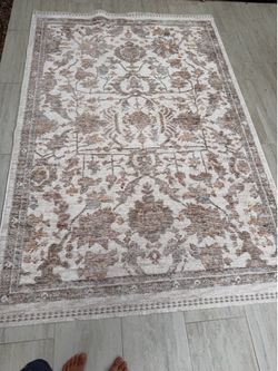 Nourison Home Hastings 5x8 Area Rug Ivory Multi – New