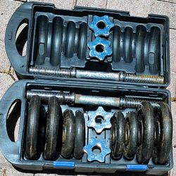 Pair Of Cap Dumbells 30lbs