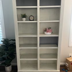 Beautiful, sturdy bookshelf, needs paint