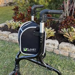 PlanetWalk Premium 3 Wheel Walker for Seniors-Ultra Lightweight -Mobility  