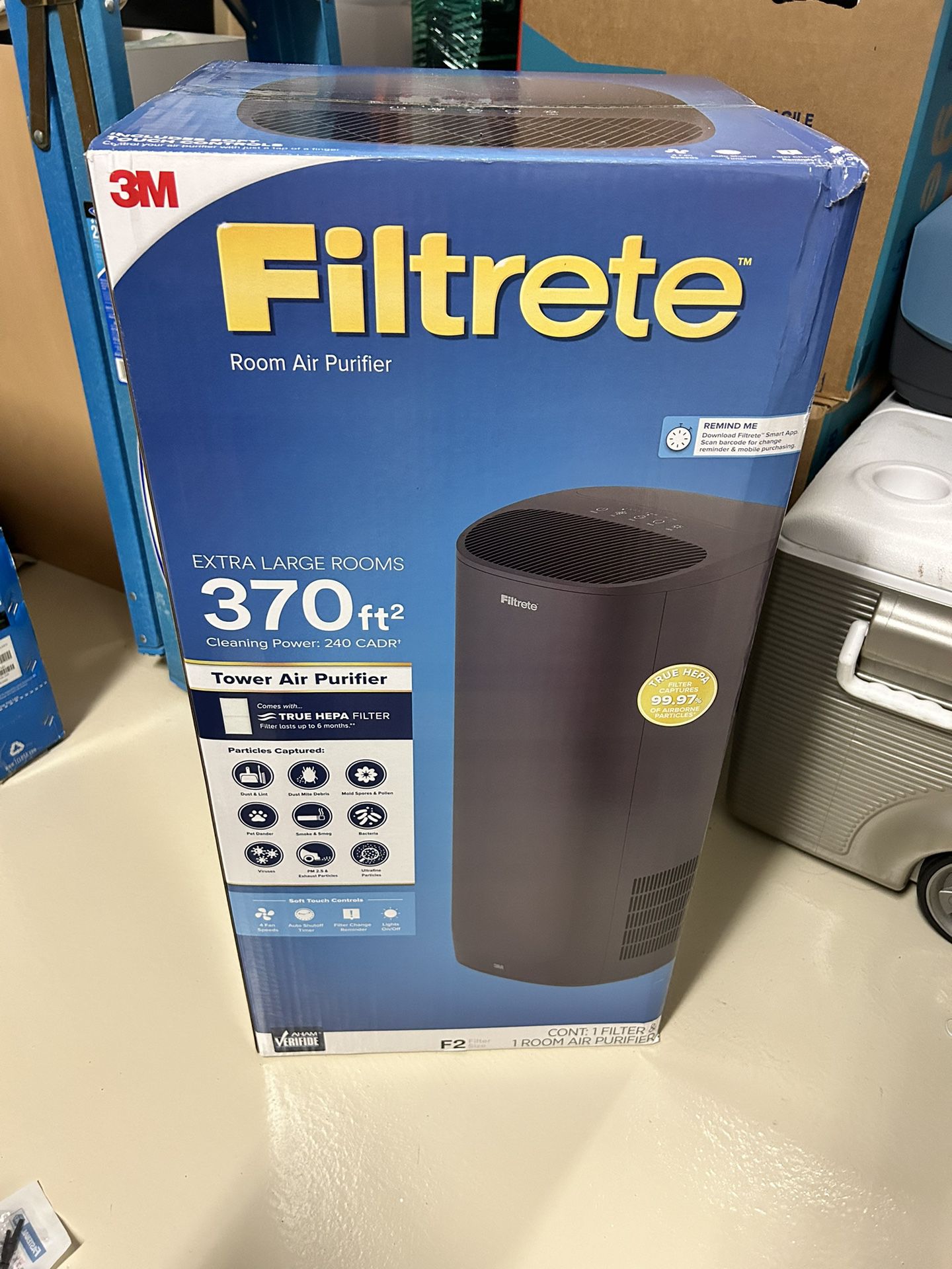 3M Filtrete Air Purifier, Extra Large Room with True HEPA Filter