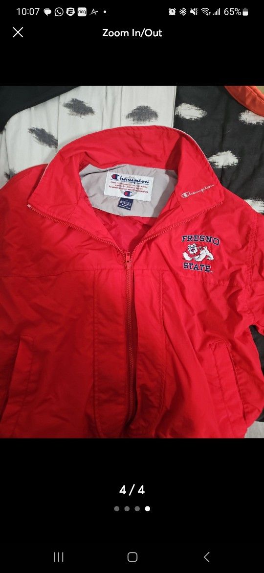 Vintage Unisex Small Champion Fresno State Windbreaker