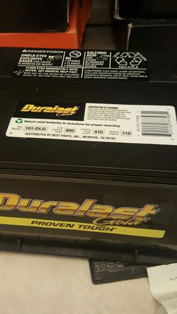 Brand new Duralast battery