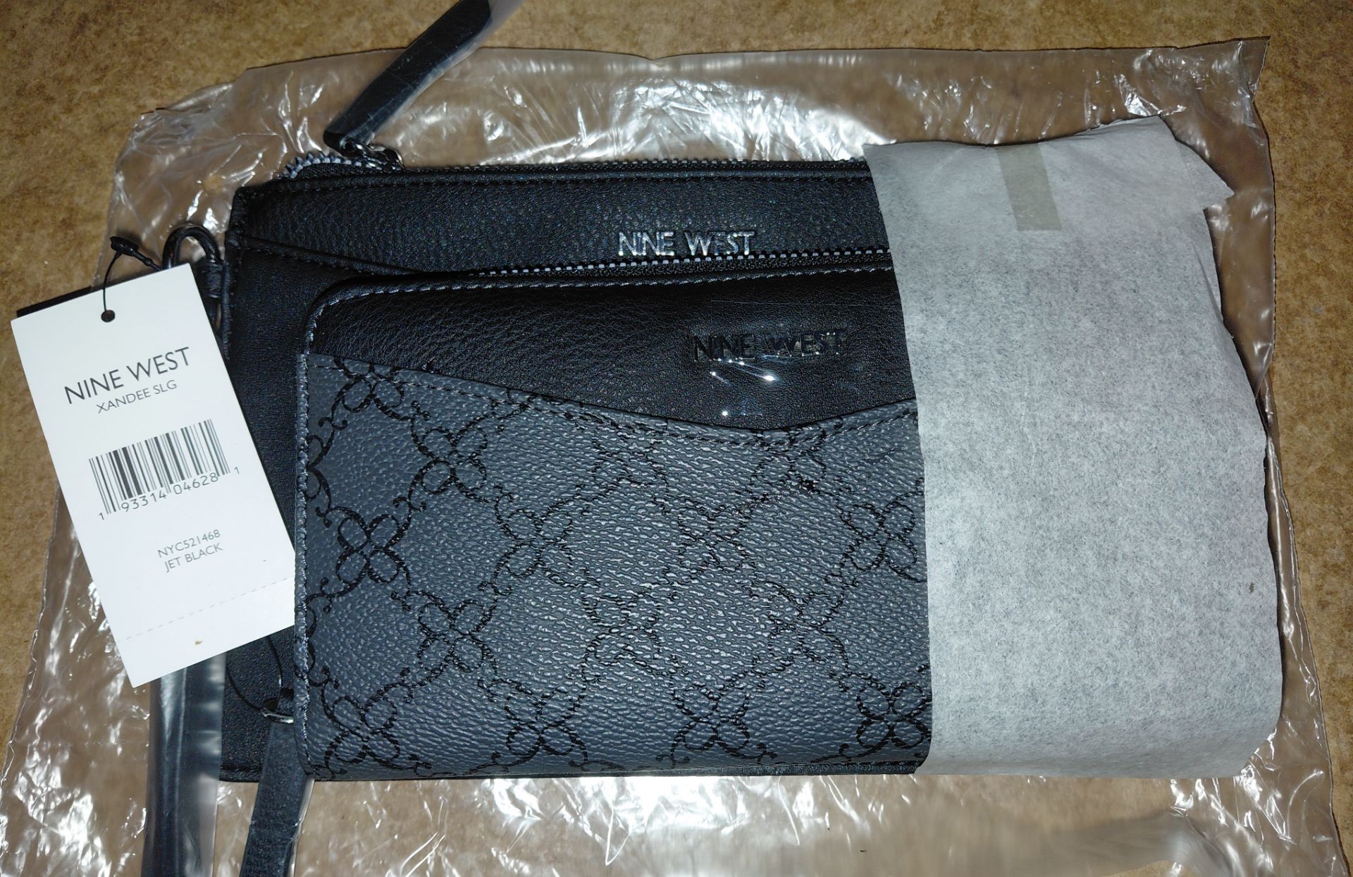 Nine West Zippered Wallet and Wristlet/Clutch Bag Set