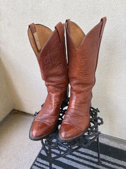 Larry Mehan Leather Cowboy Boots