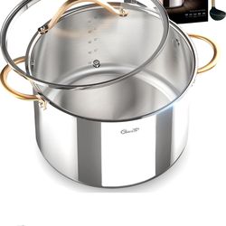 Brand New 12QT Stainless Steel Stock Pot with Lid – Retail $99