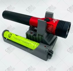 Used Streamlight 75484 Stinger LED HL Rechargeable Flashlight  RED