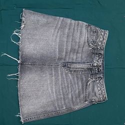 Abercrombie and Fitch grey denim skirt 