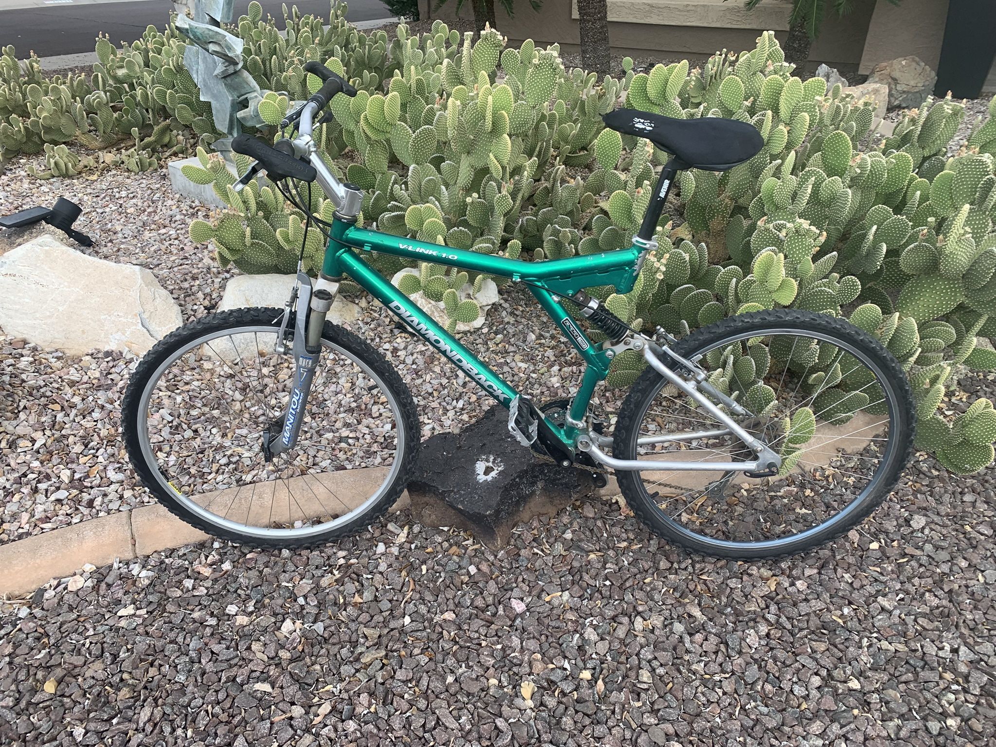 Diamondback V-Link 1.0 Mountain Bike Full Suspension Metallic Green 19" Large