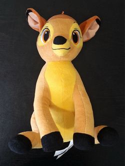 DISNEY BAMBI 12" SITTING DEER FAWN PLUSH - EXCELLENT CONDITION