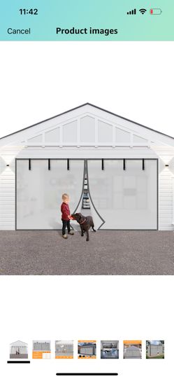 GARAGE DOOR SCREEN (2 Car Garage 