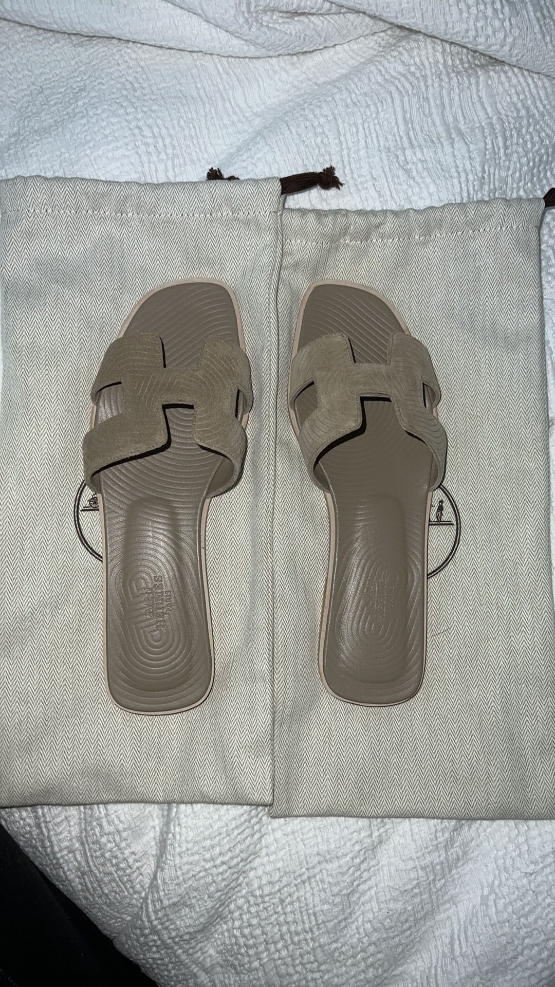 Authentic, New, Hermes Oran Sandals